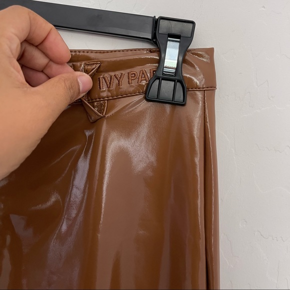 IVY PARK X ADIDAS Brown Latex Pants Size Small NWT - Picture 7 of 9